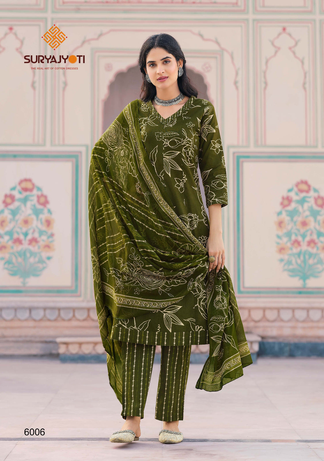 Rashmika Vol 6 Suryajyoti Cotton Readymade Anarkali Suits Wholesale Price