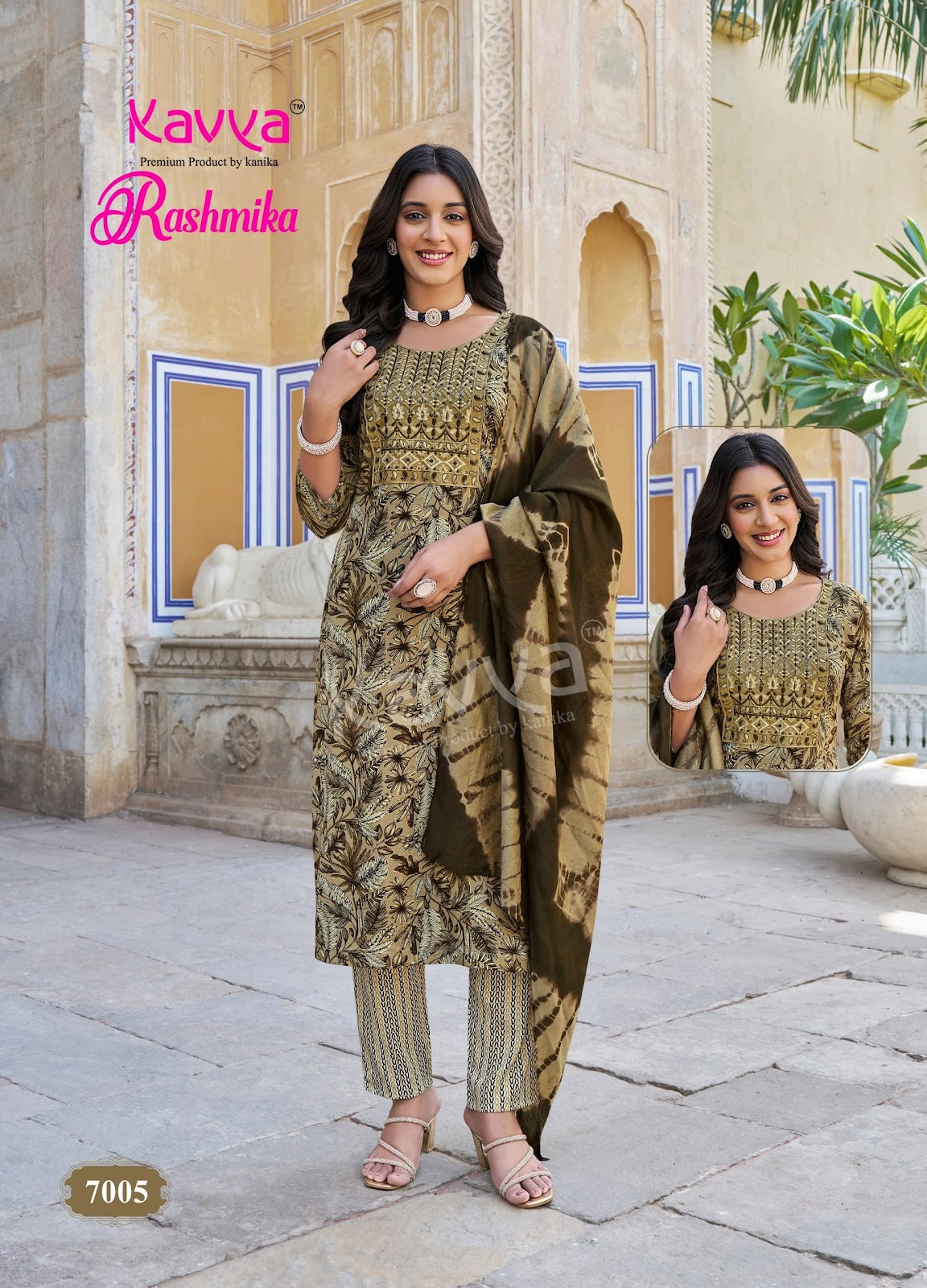 Rashmika Vol 7 Kavya Rayon Readymade Pant Style Suits Wholesaler Ahmedabad