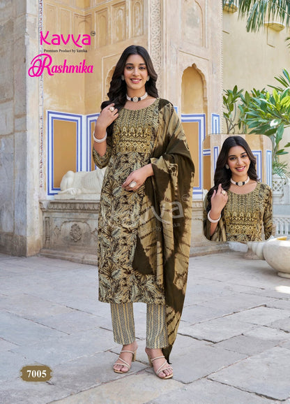 Rashmika Vol 7 Kavya Rayon Readymade Pant Style Suits Wholesaler Ahmedabad