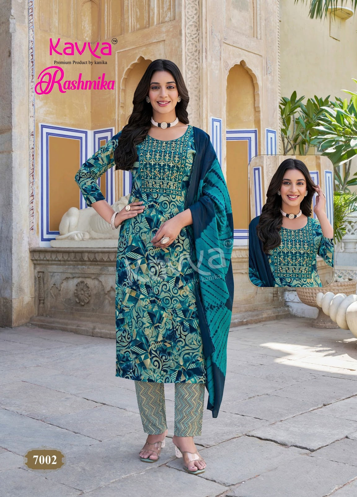 Rashmika Vol 7 Kavya Rayon Readymade Pant Style Suits Wholesaler Ahmedabad