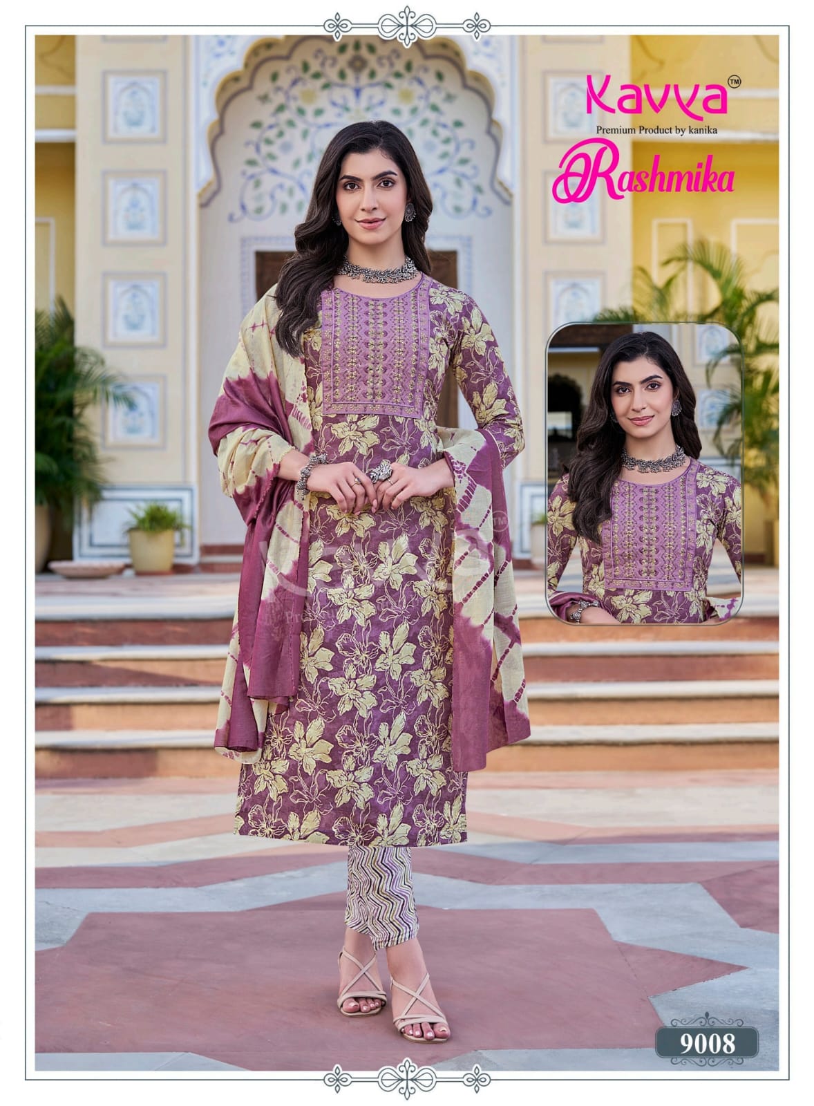 Rashmika Vol 9 Kavya Rayon Readymade Pant Style Suits Exporter Ahmedabad