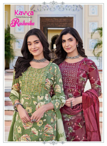 Rashmika Vol 9 Kavya Rayon Readymade Pant Style Suits Exporter Ahmedabad