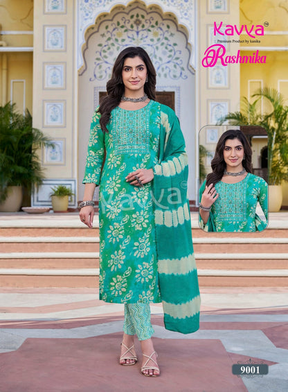 Rashmika Vol 9 Kavya Rayon Readymade Pant Style Suits Exporter Ahmedabad