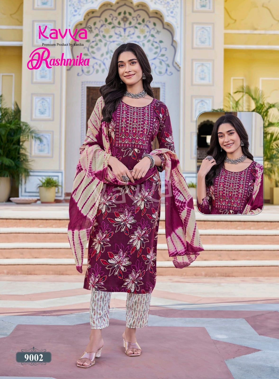 Rashmika Vol 9 Kavya Rayon Readymade Pant Style Suits Exporter Ahmedabad