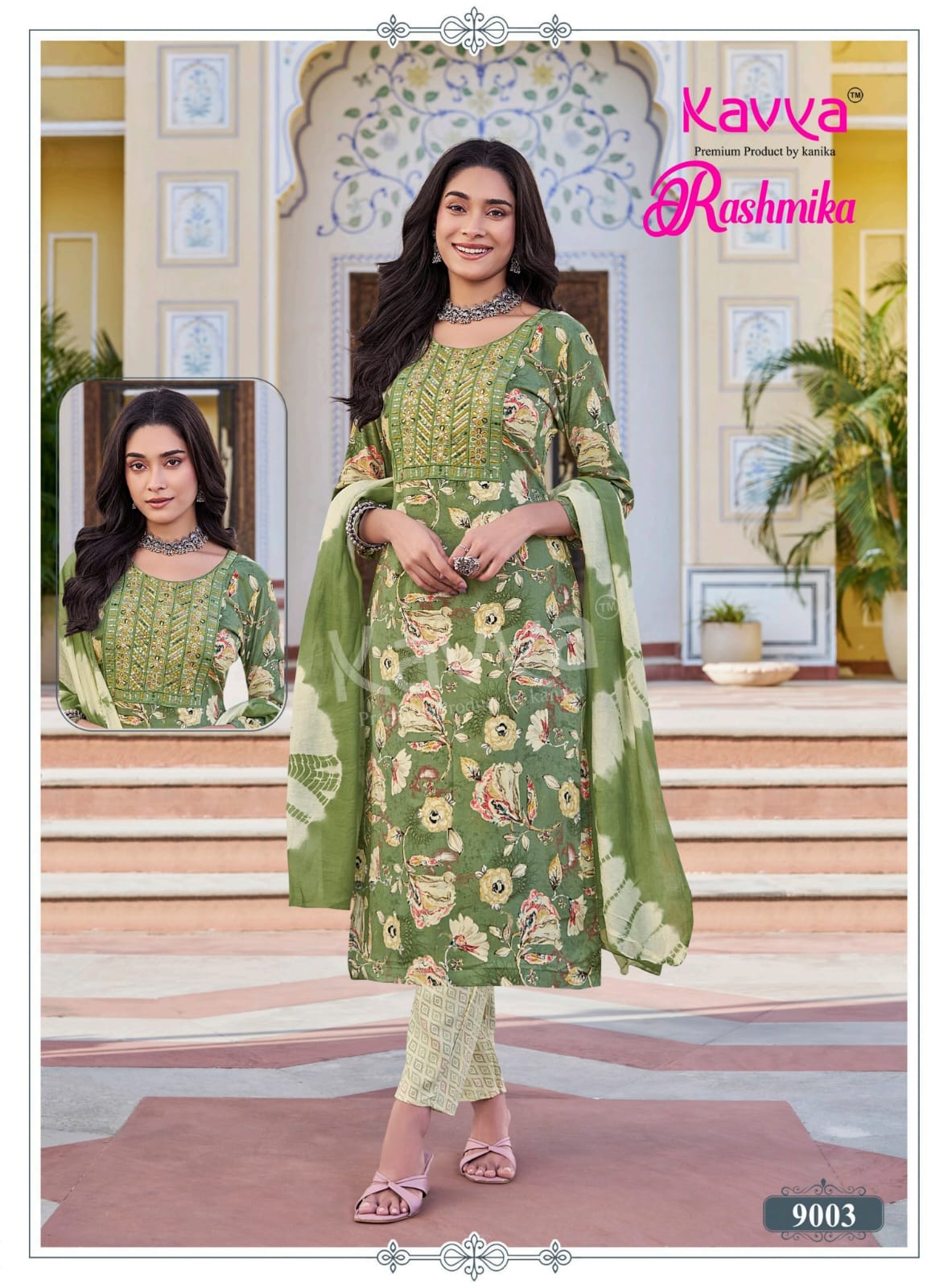 Rashmika Vol 9 Kavya Rayon Readymade Pant Style Suits Exporter Ahmedabad
