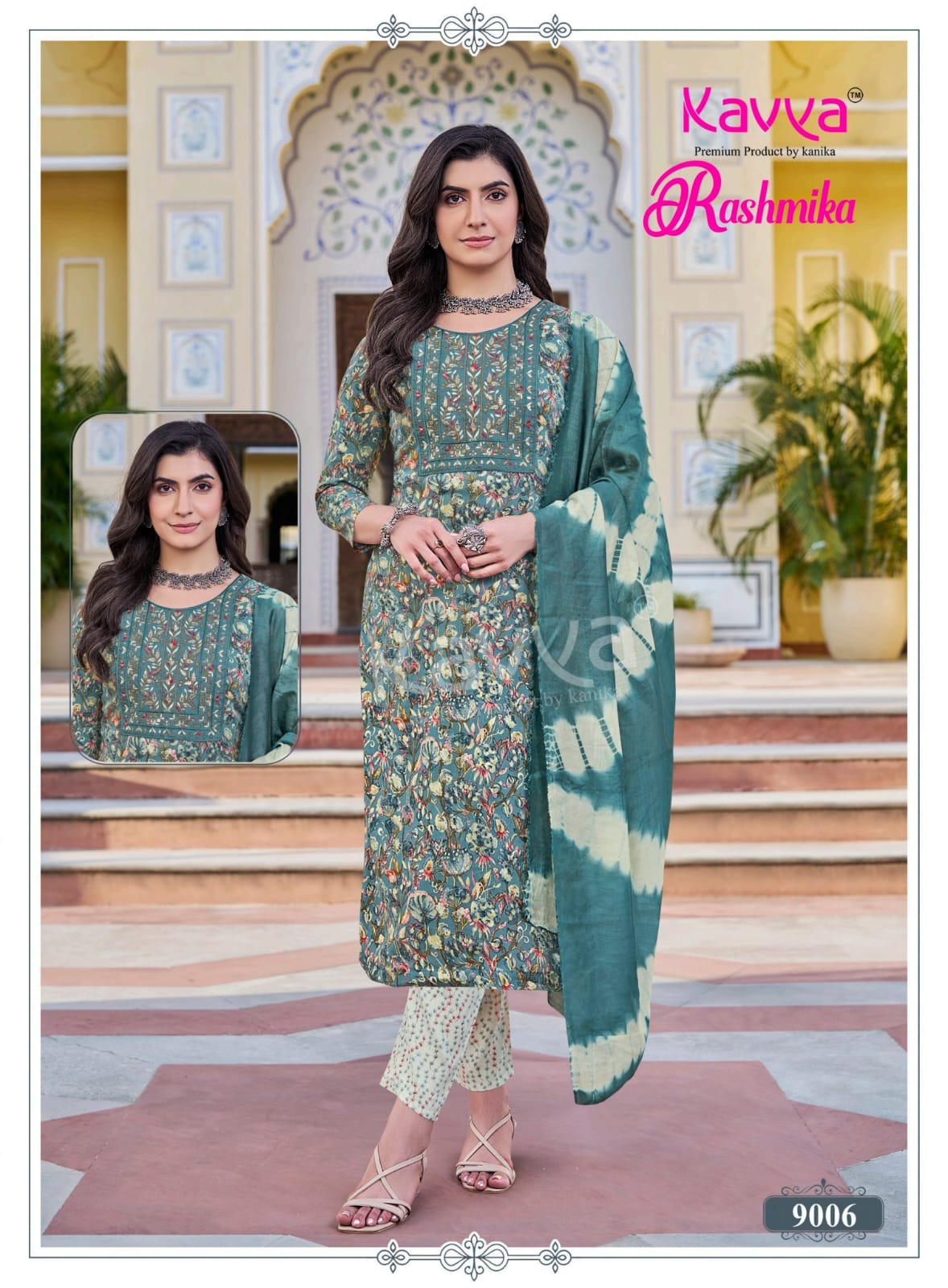 Rashmika Vol 9 Kavya Rayon Readymade Pant Style Suits Exporter Ahmedabad