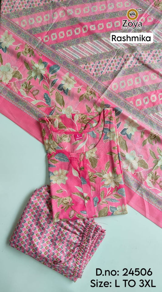 Rashmika Zoya Capsule Readymade Pant Style Suits Manufacturer Gujarat