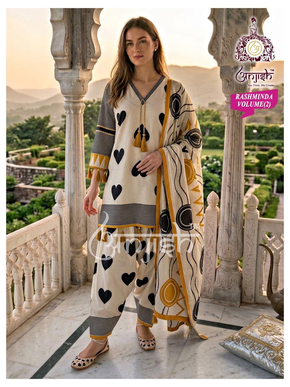 Rashminda Anjish Muslin Readymade Suits Exporter Gujarat