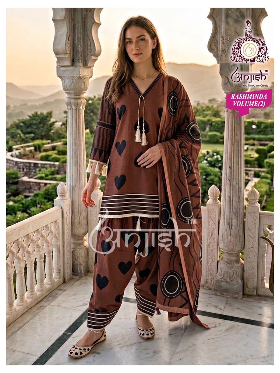 Rashminda Anjish Muslin Readymade Suits Exporter Gujarat