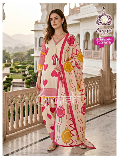 Rashminda Anjish Muslin Readymade Suits Exporter Gujarat