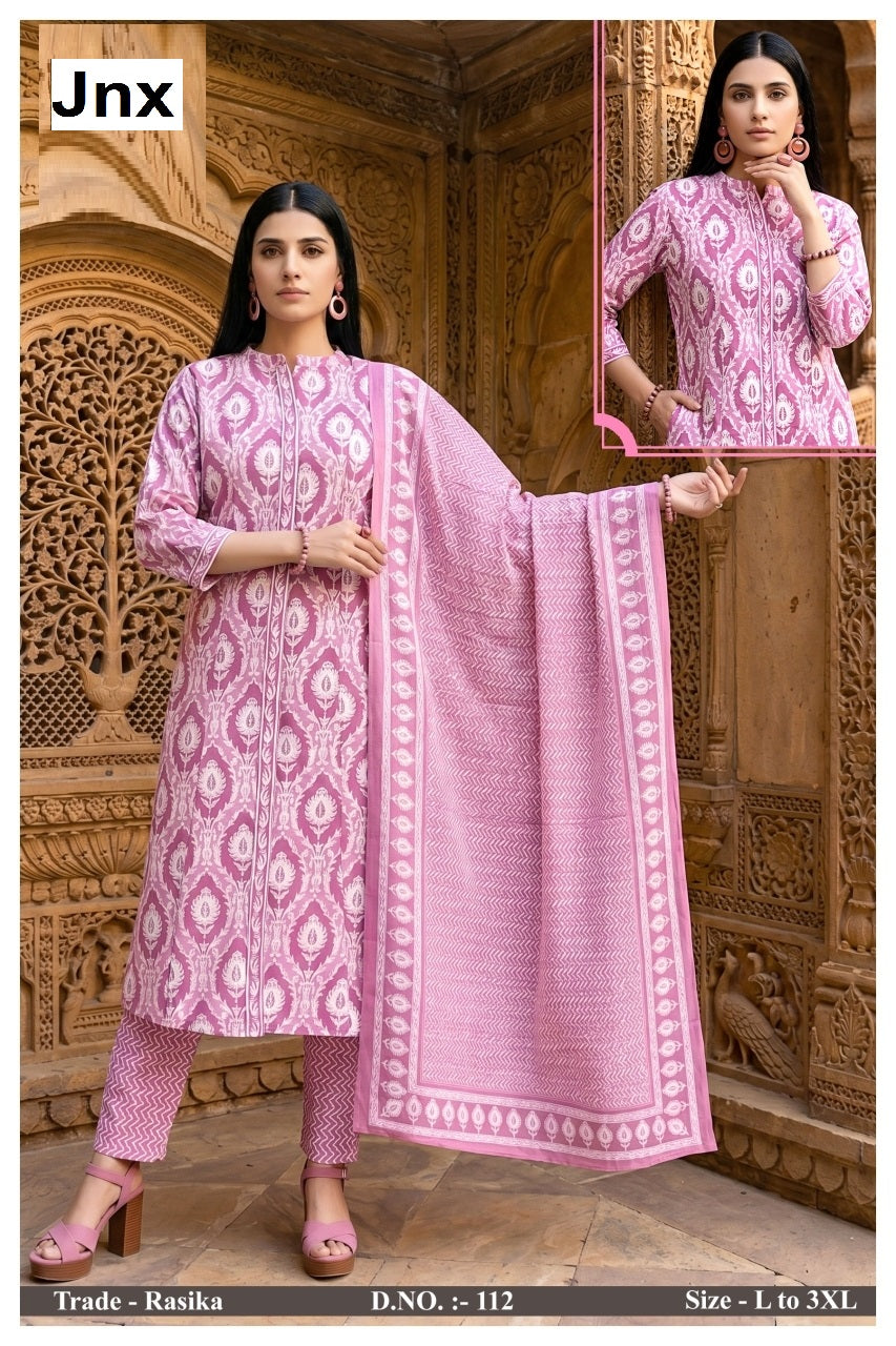 Rasika Jnx Readymade Cotton Pant Suits Supplier Gujarat
