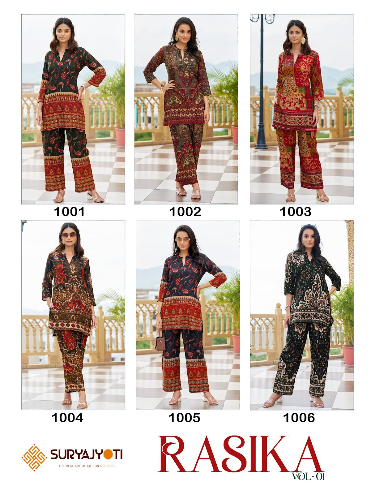Rasika Vol 1 Suryajyoti Rayon Co Ord Set Exporter Gujarat