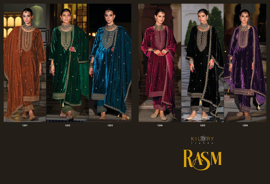 Rasm Kilory Velvet Suits Wholesale Price