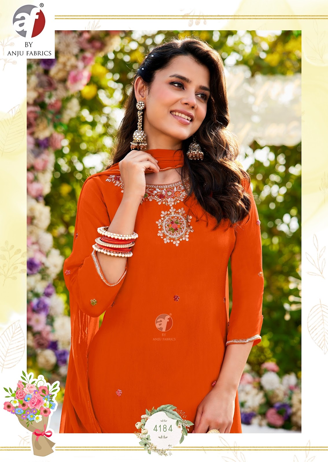 Rasm Vol 7 Af Chinon Chiffon Readymade Plazzo Style Suits Exporter Ahmedabad
