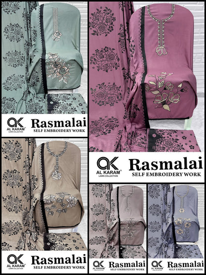 Rasmalai Al Karam Rayon Karachi Salwar Suits Wholesale Price