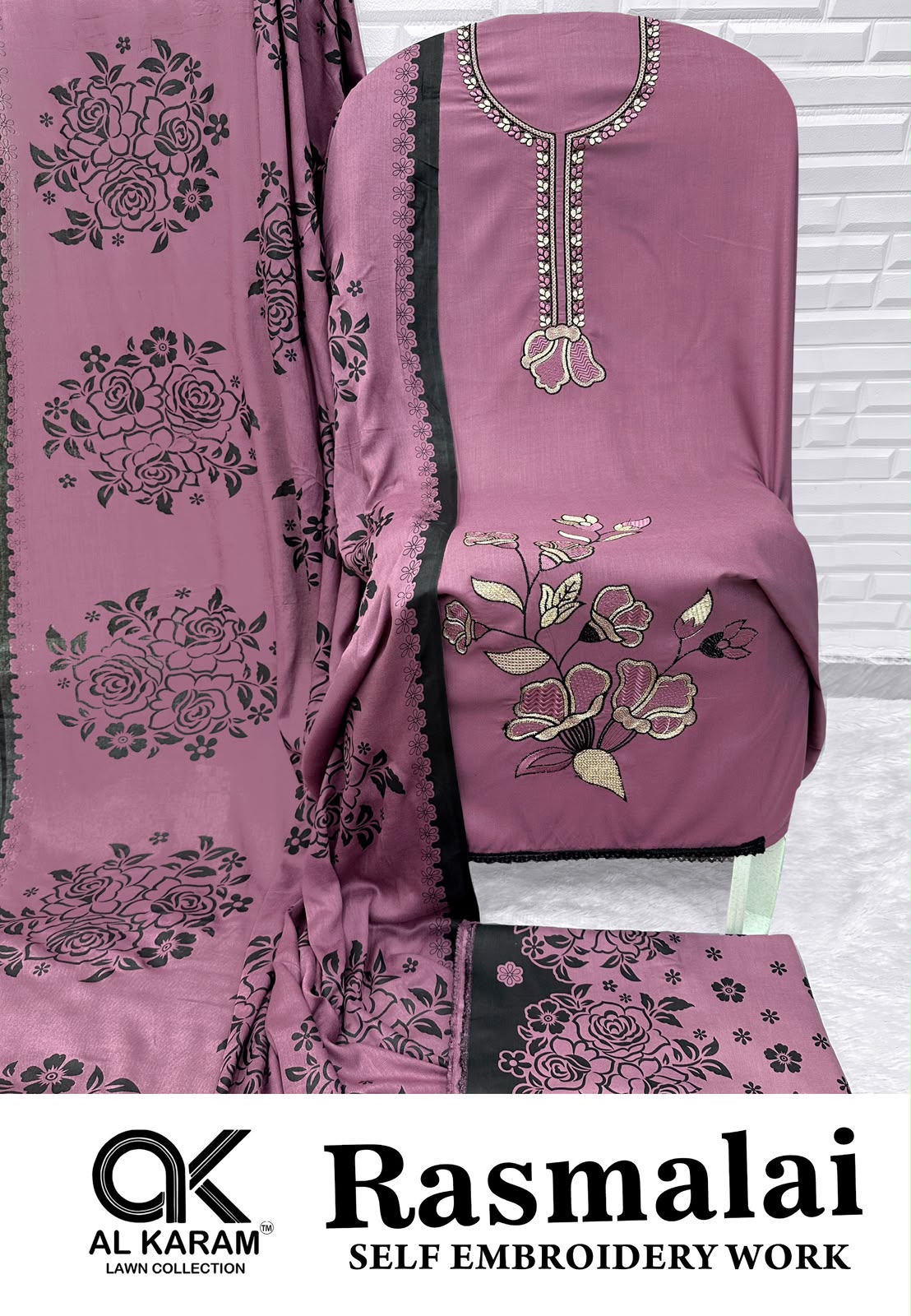 Rasmalai Al Karam Rayon Karachi Salwar Suits Wholesale Price