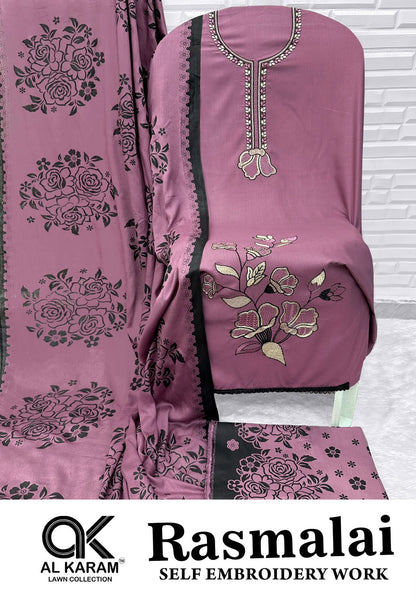 Rasmalai Al Karam Rayon Karachi Salwar Suits Wholesale Price