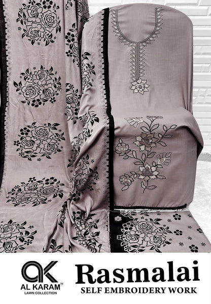 Rasmalai Al Karam Rayon Karachi Salwar Suits Wholesale Price