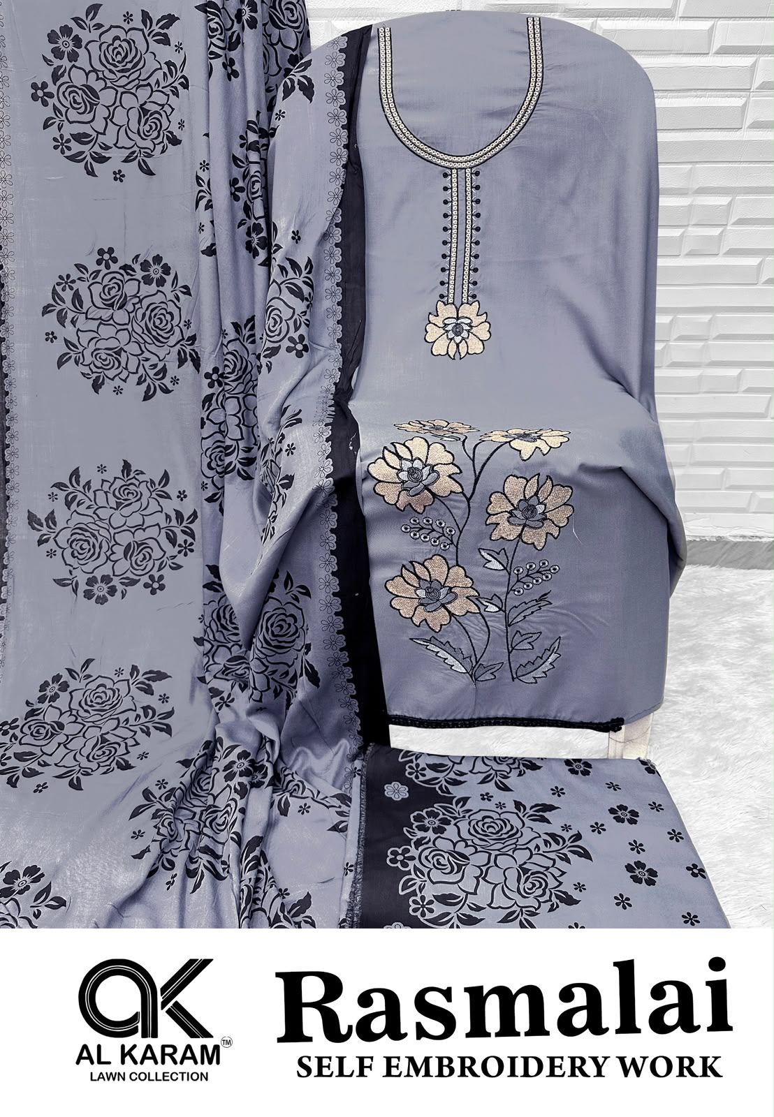 Rasmalai Al Karam Rayon Karachi Salwar Suits Wholesale Price