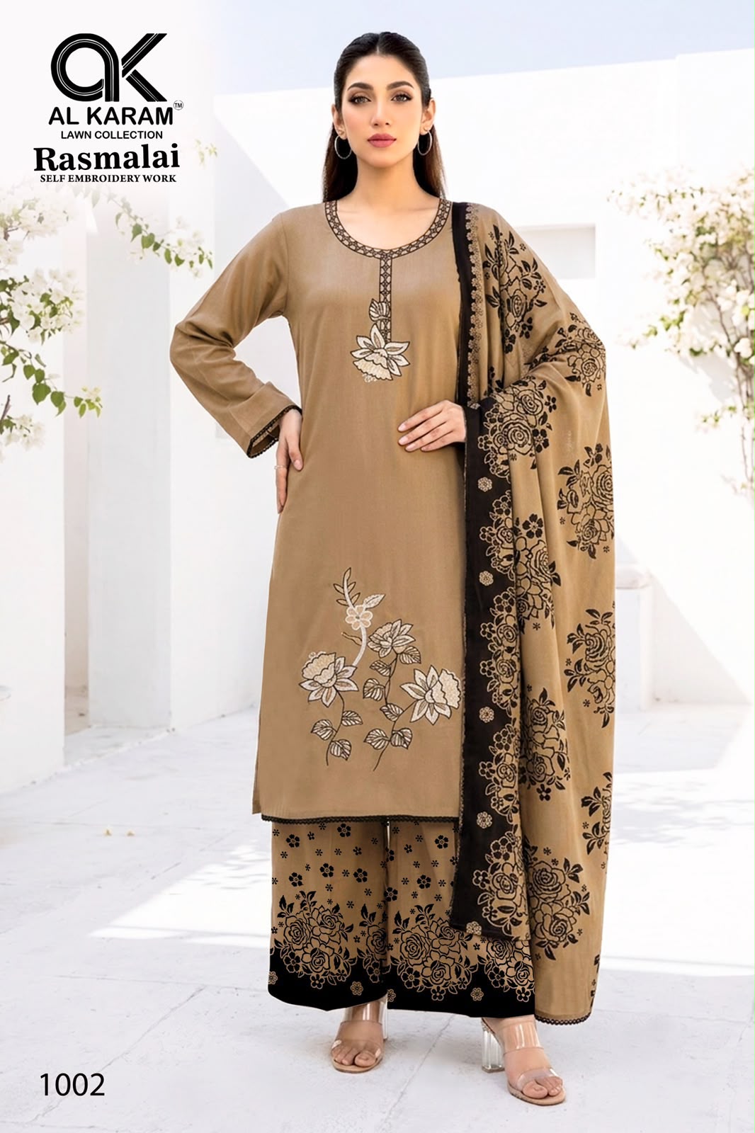 Rasmalai Al Karam Rayon Karachi Salwar Suits Wholesale Price