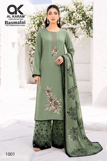 Rasmalai Al Karam Rayon Karachi Salwar Suits Wholesale Price