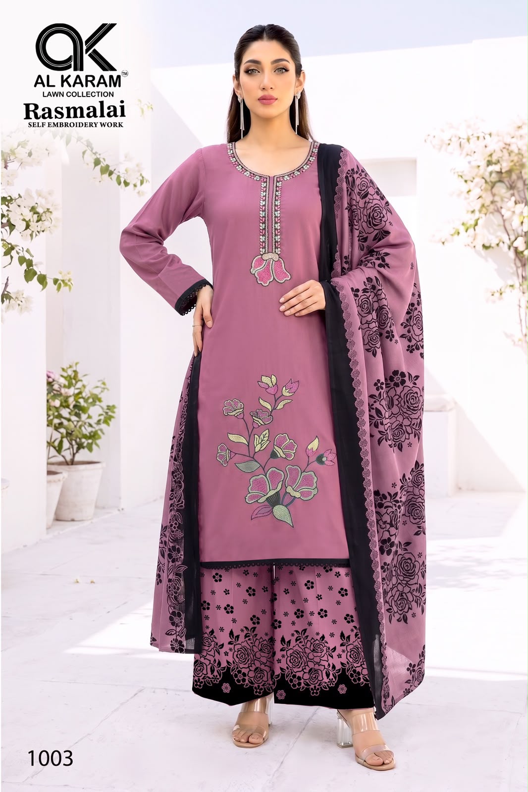 Rasmalai Al Karam Rayon Karachi Salwar Suits Wholesale Price