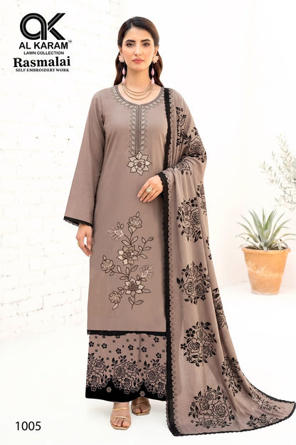 Rasmalai Al Karam Rayon Karachi Salwar Suits Wholesale Price