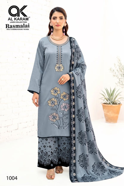 Rasmalai Al Karam Rayon Karachi Salwar Suits Wholesale Price