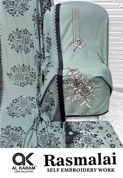 Rasmalai Al Karam Rayon Karachi Salwar Suits Wholesale Price