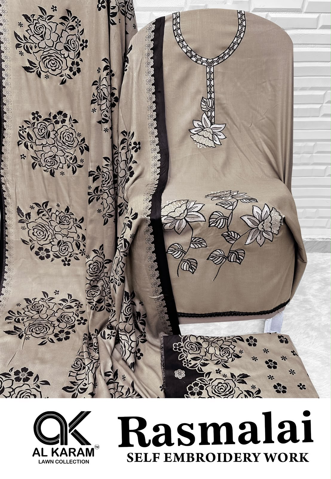 Rasmalai Al Karam Rayon Karachi Salwar Suits Wholesale Price