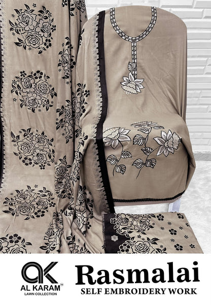 Rasmalai Al Karam Rayon Karachi Salwar Suits Wholesale Price