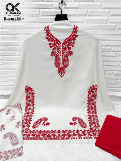 Rasmalai Nx Al Karam Rayon Karachi Salwar Suits Wholesale Rate