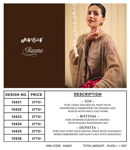 Rasme Jay Vijay Plazzo Style Suits Manufacturer