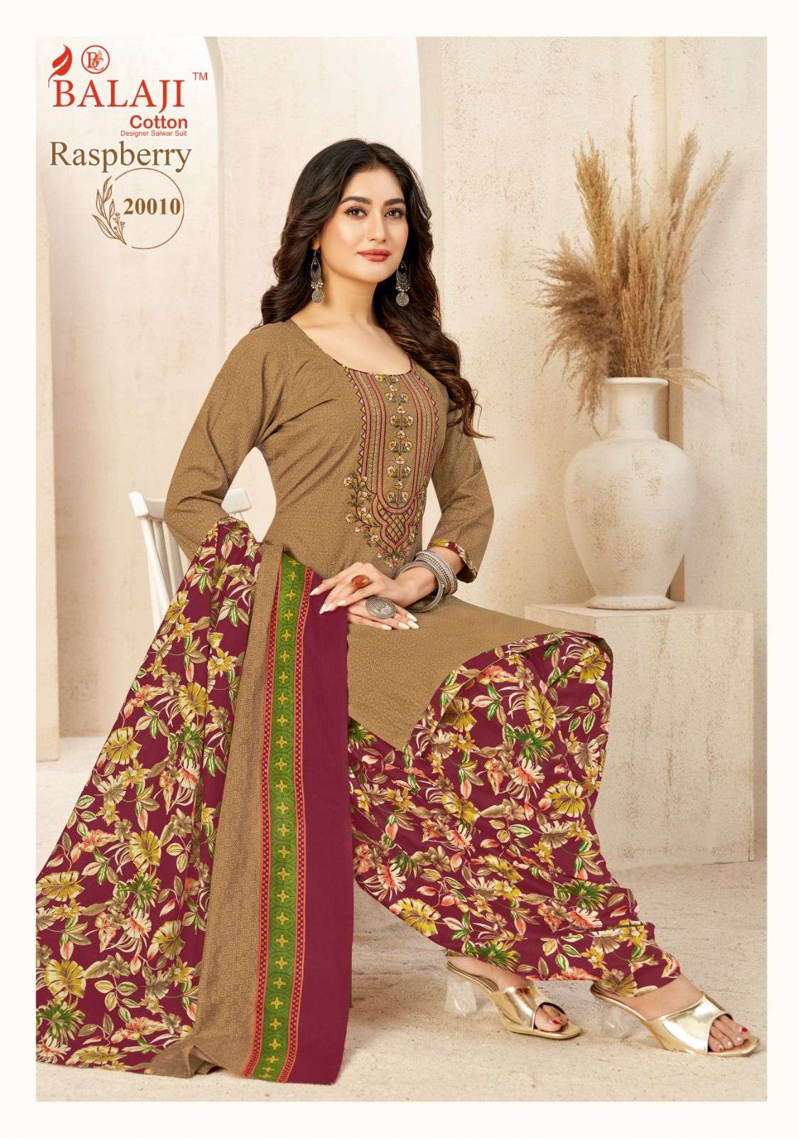 Raspberry Vol 20 Balaji Cotton Dress Material Manufacturer India