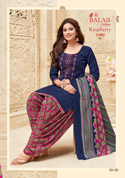 Raspberry Vol 21 Balaji Cotton Dress Material Supplier Gujarat