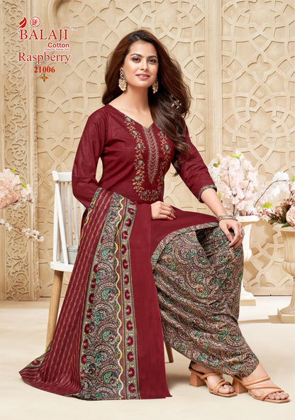 Raspberry Vol 21 Balaji Cotton Dress Material Supplier Gujarat