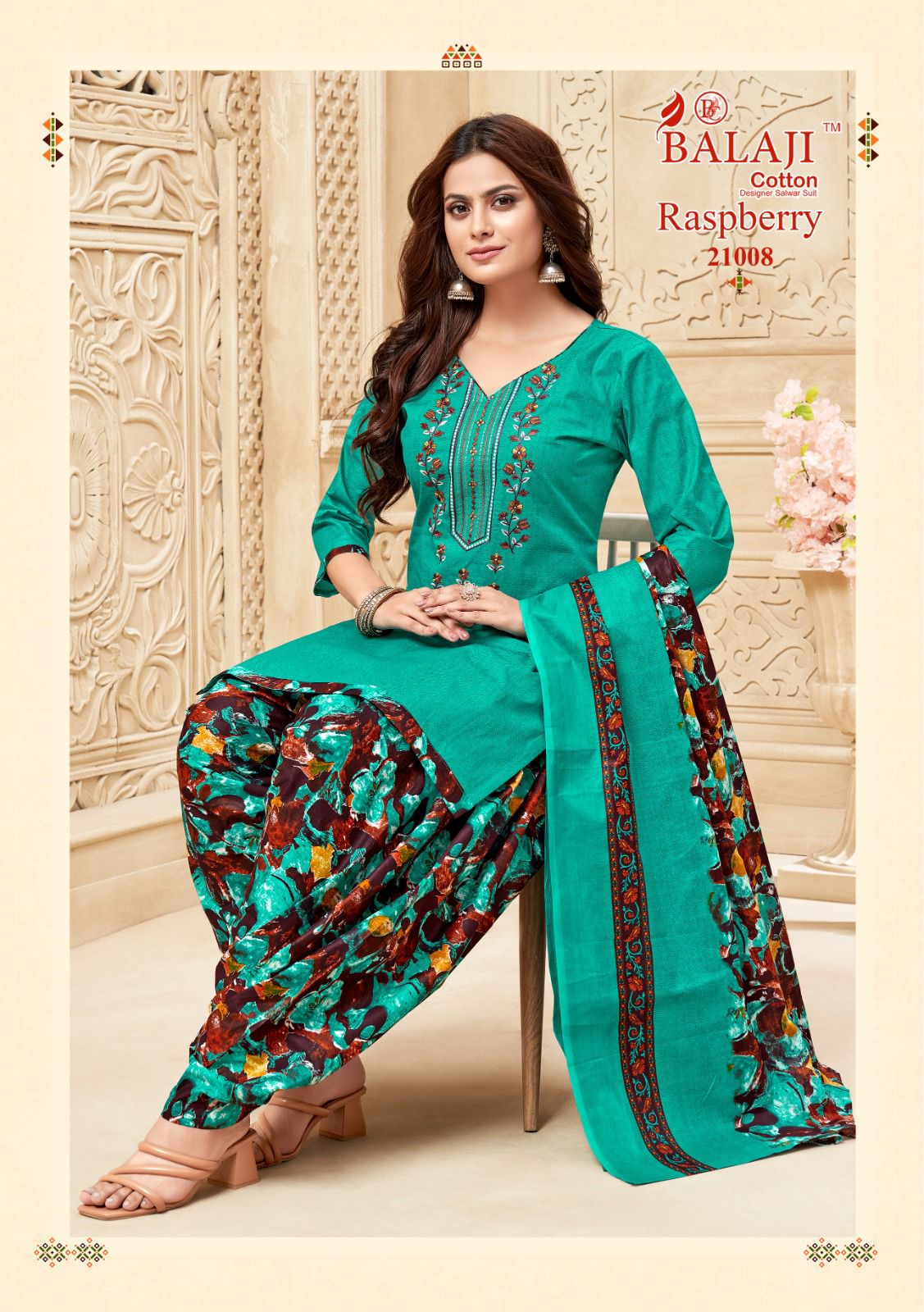 Raspberry Vol 21 Balaji Cotton Dress Material Supplier Gujarat