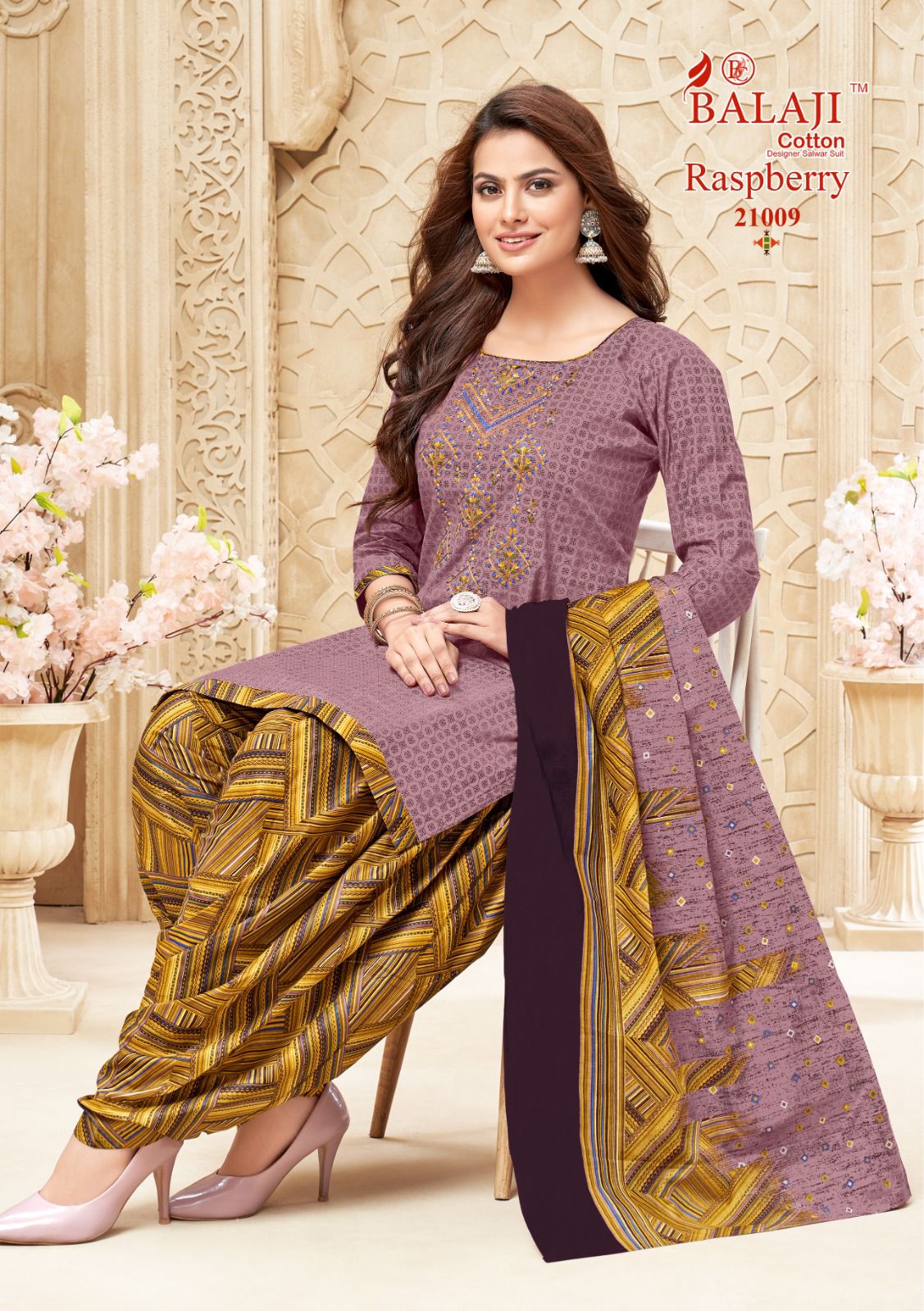 Raspberry Vol 21 Balaji Cotton Dress Material Supplier Gujarat