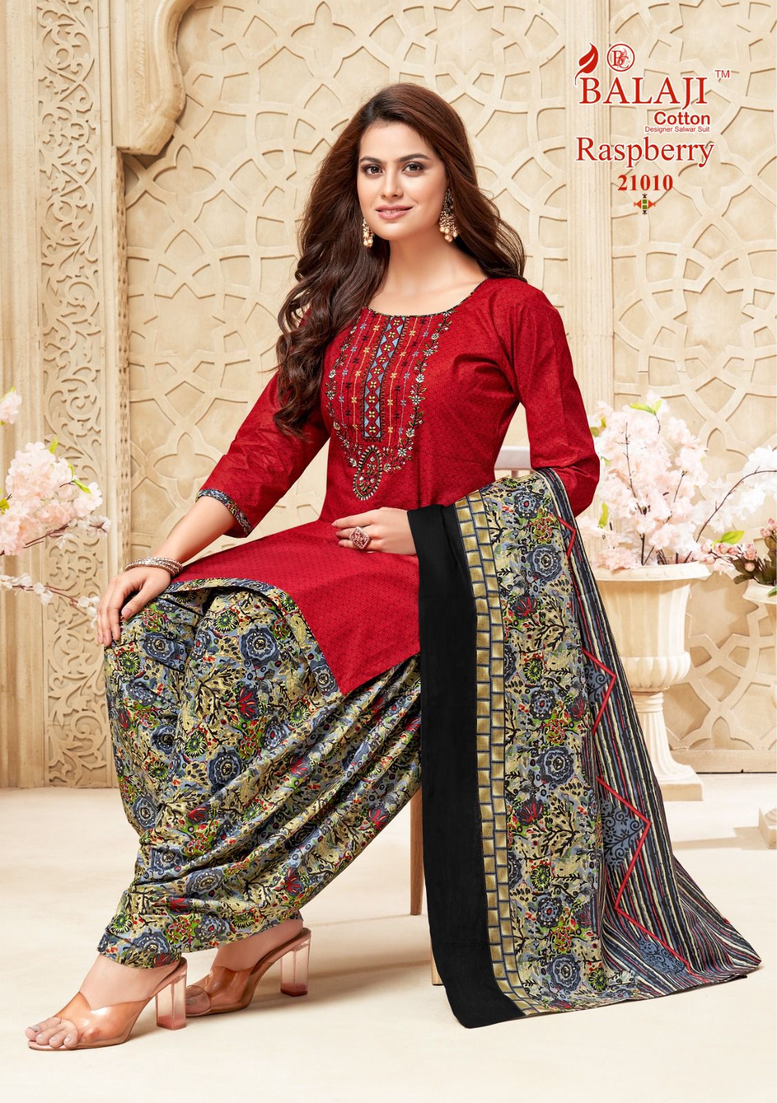 Raspberry Vol 21 Balaji Cotton Dress Material Supplier Gujarat