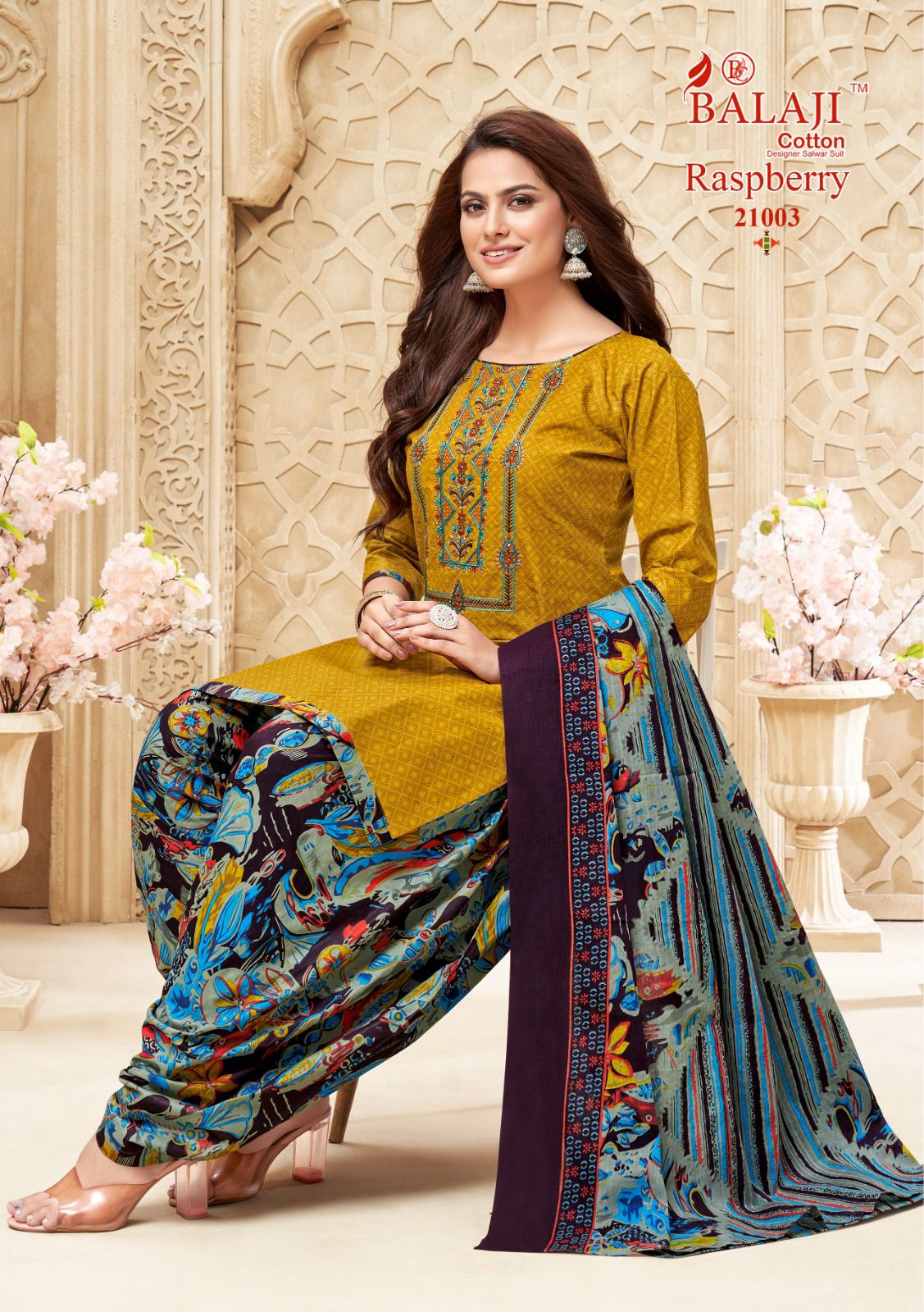 Raspberry Vol 21 Balaji Cotton Dress Material Supplier Gujarat