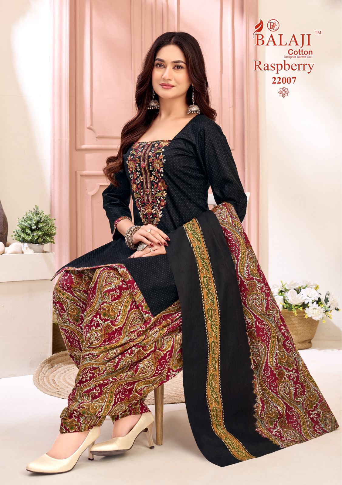 Raspberry Vol 22 Balaji Cotton Dress Material Wholesaler Ahmedabad