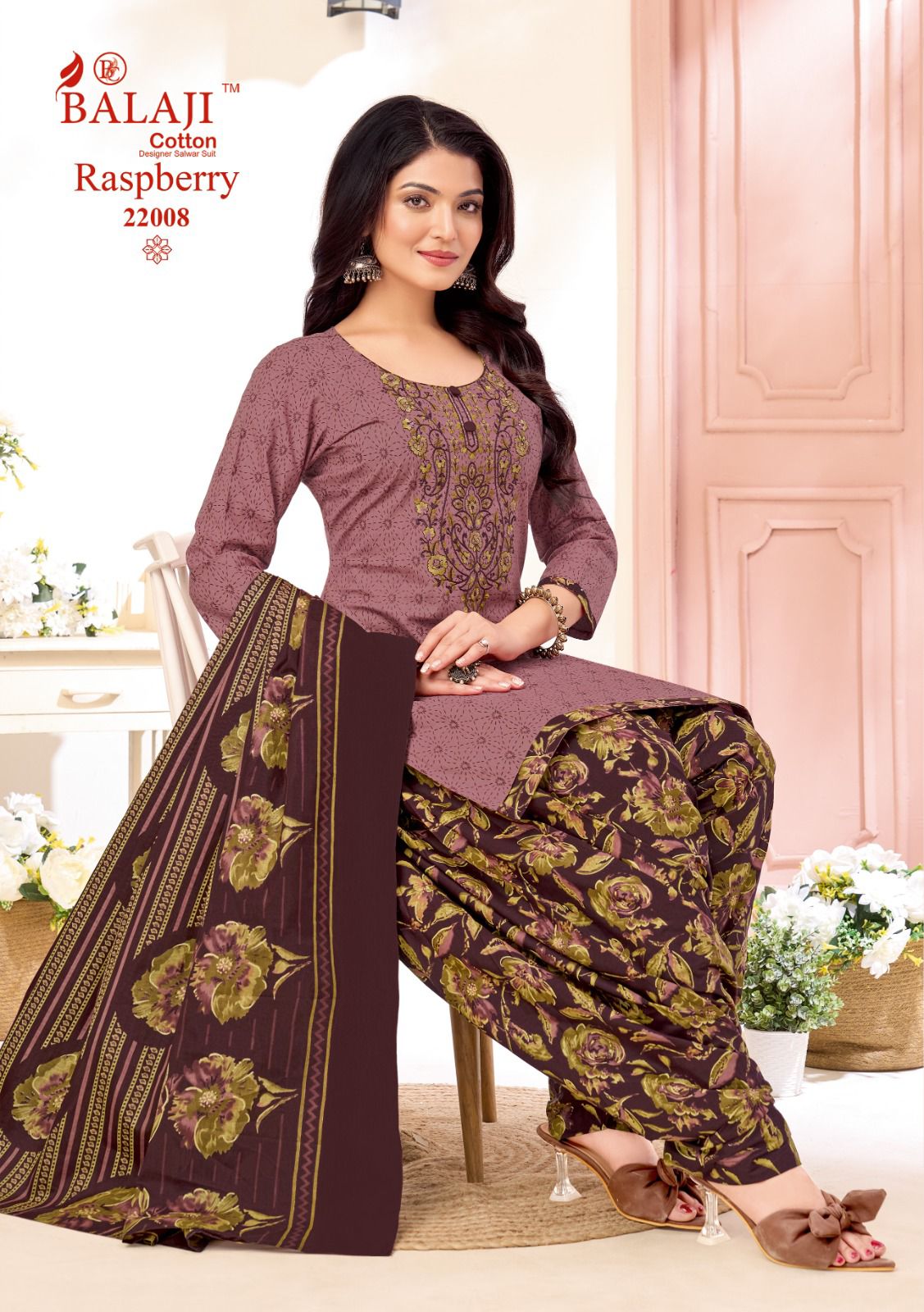 Raspberry Vol 22 Balaji Cotton Dress Material Wholesaler Ahmedabad