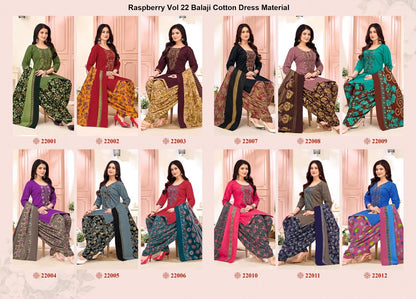 Raspberry Vol 22 Balaji Cotton Dress Material Wholesaler Ahmedabad
