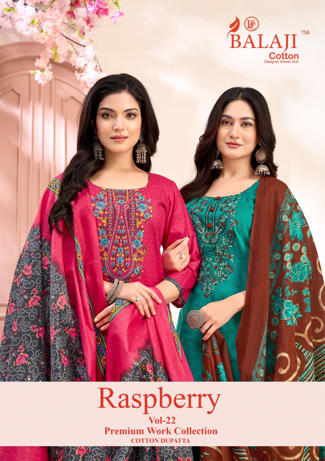 Raspberry Vol 22 Balaji Cotton Dress Material Wholesaler Ahmedabad