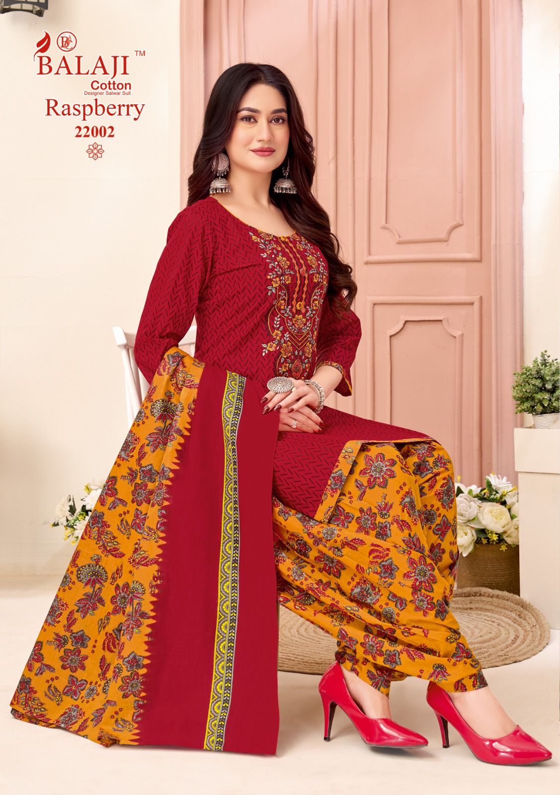 Raspberry Vol 22 Balaji Cotton Dress Material Wholesaler Ahmedabad