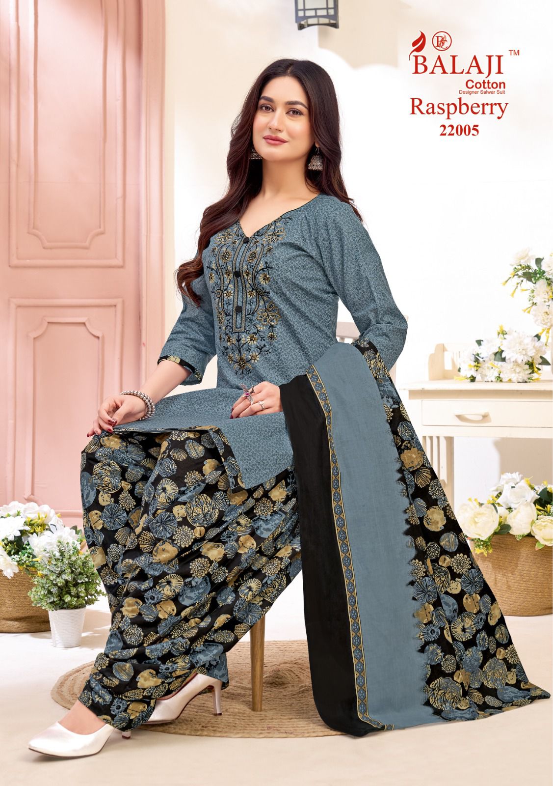 Raspberry Vol 22 Balaji Cotton Dress Material Wholesaler Ahmedabad