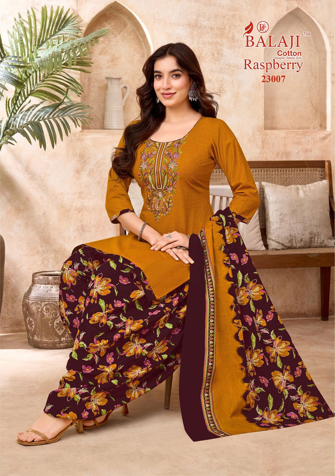Raspberry Vol 23 Balaji Cotton Dress Material Supplier