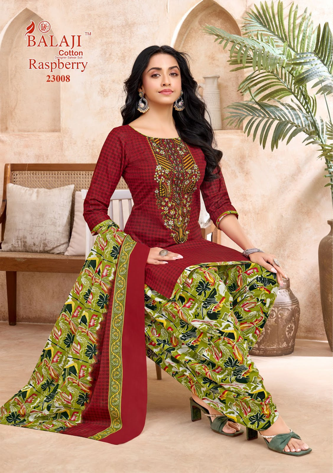 Raspberry Vol 23 Balaji Cotton Dress Material Supplier