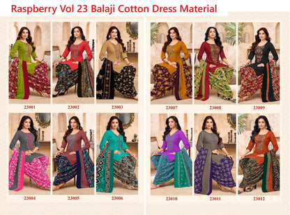 Raspberry Vol 23 Balaji Cotton Dress Material Supplier