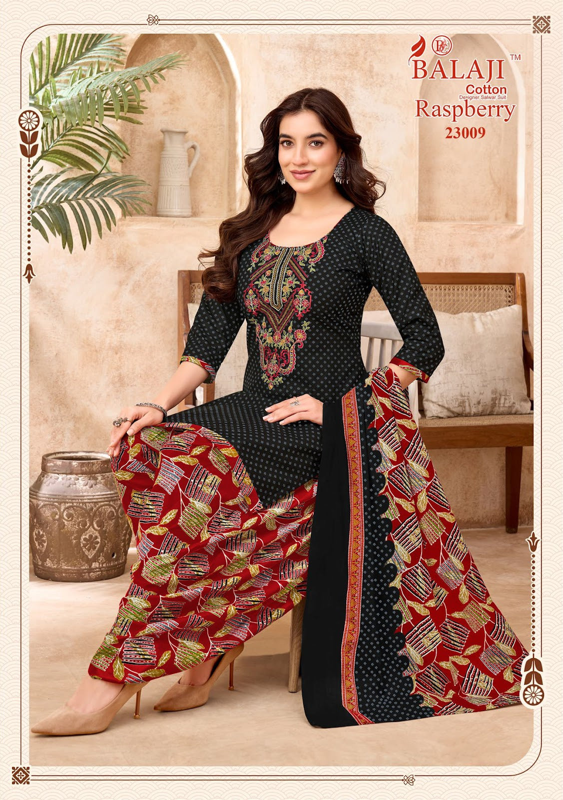 Raspberry Vol 23 Balaji Cotton Dress Material Supplier